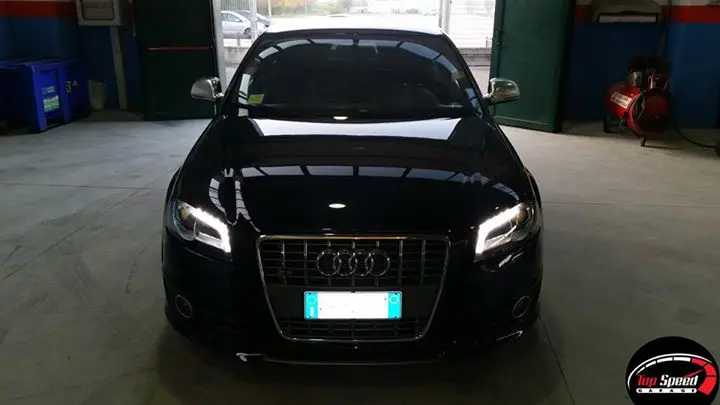 Audi S3 2.0 TFSI preparata da Top Speed Garage con:

– Scarico composto da downp…
